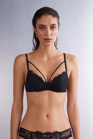 Intimissimi A Special Moment Gioia Push-up Bra Svarte | SN-ITMSM56798