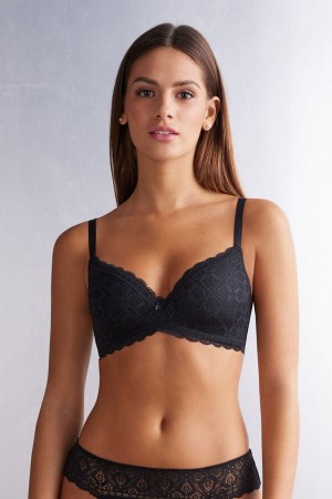 Intimissimi Adele Triangle Bra In Blonder Svarte | SN-ITMSM56694