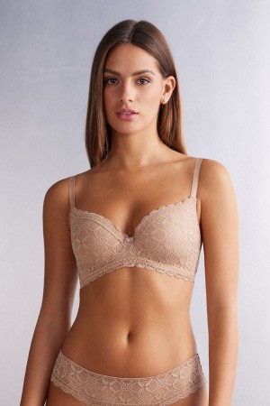 Intimissimi Adele Triangle Bra In Blonder Beige | SN-ITMSM56699