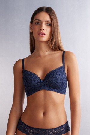 Intimissimi Adele Triangle Bra In Blonder Blå | SN-ITMSM56701