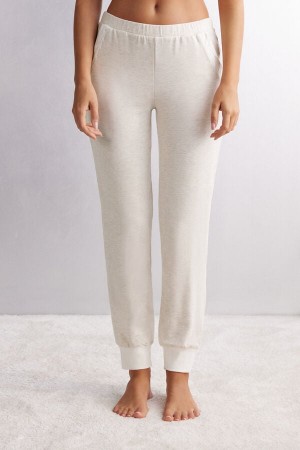 Intimissimi Baby It’S Cold Outside Modal And Ull Jogger Pants Beige | SN-ITMSM58307
