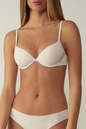 Intimissimi Bellissima Push-up Bra In Microfiber Beige | SN-ITMSM56717