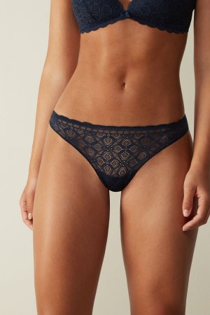 Intimissimi Blonder And Microfiber Brazilian Blå | SN-ITMSM57439