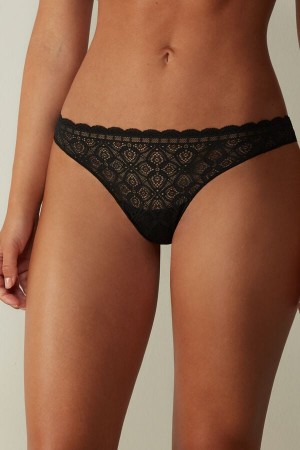 Intimissimi Blonder And Microfiber Brazilian Svarte | SN-ITMSM57443