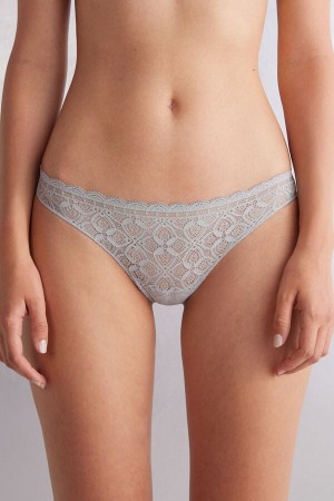 Intimissimi Blonder And Microfiber Brazilian Grå | SN-ITMSM57474