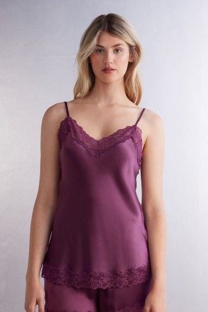 Intimissimi Blonder And Silk Top Lilla | SN-ITMSM58005
