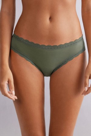Intimissimi Bomull And Blonder Panties Grønn | SN-ITMSM57592