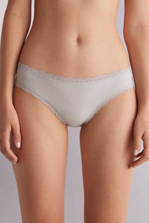 Intimissimi Bomull And Blonder Panties Grå | SN-ITMSM57595