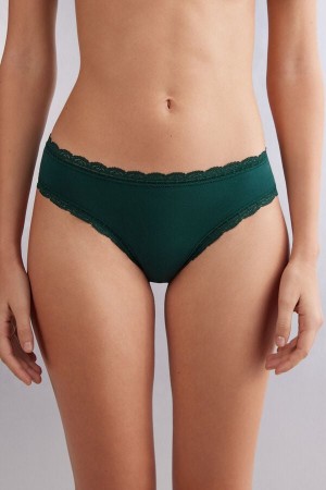 Intimissimi Bomull And Blonder Panties Grønn | SN-ITMSM57639