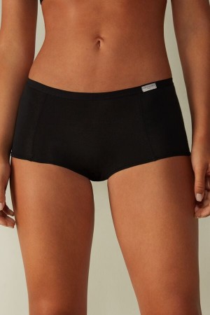 Intimissimi Bomull Boyshorts Svarte | SN-ITMSM57652