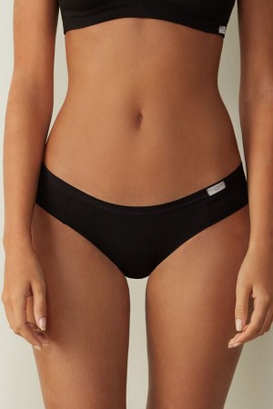 Intimissimi Bomull Panties Svarte | SN-ITMSM57520