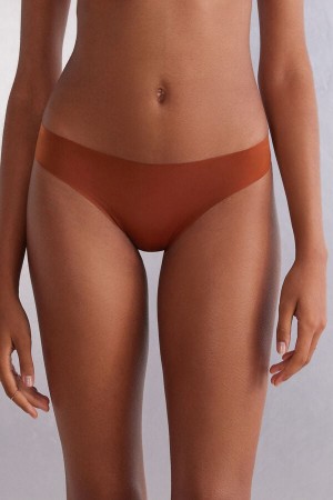 Intimissimi Brazilian Panties In Seamless Ultra Light Microfiber Oransje | SN-ITMSM57481