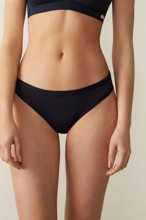Intimissimi Brazilian Panties In Ultralight Supima® Bomull Blå | SN-ITMSM57431