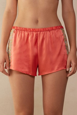 Intimissimi Candy Colors Silk Shorts Oransje | SN-ITMSM58358