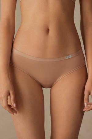 Intimissimi Cozy Panties In Bomull Beige | SN-ITMSM57576
