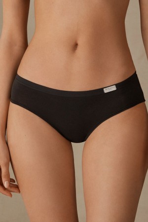Intimissimi Cozy Panties In Bomull Svarte | SN-ITMSM57577
