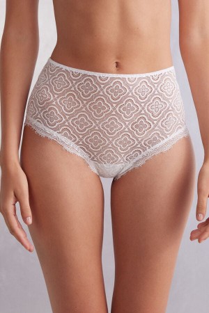 Intimissimi Delicious High Rise Hipster Brazilian Hvite | SN-ITMSM57787