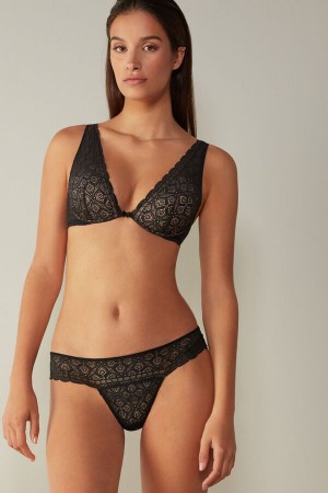 Intimissimi Elena Balconette Bra In Blonder Svarte | SN-ITMSM56836