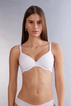 Intimissimi Francesca Ultralight Microfiber Balconette Bra Hvite | SN-ITMSM56427