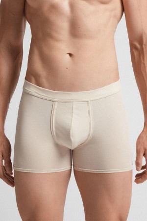 Intimissimi Fresh Supima® Bomull Boxers Beige | SN-ITMSM58470