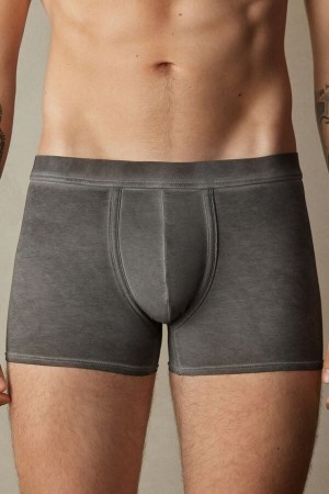 Intimissimi Fresh Supima® Bomull Boxers Svarte | SN-ITMSM58498