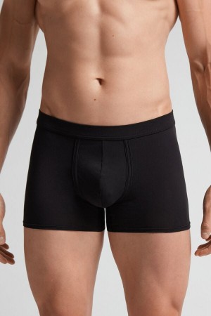 Intimissimi Fresh Supima® Bomull Boxers Svarte | SN-ITMSM58500