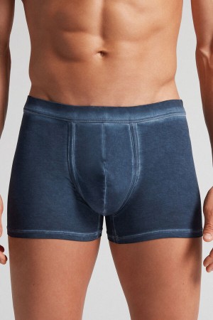 Intimissimi Fresh Supima® Bomull Boxers Blå | SN-ITMSM58515