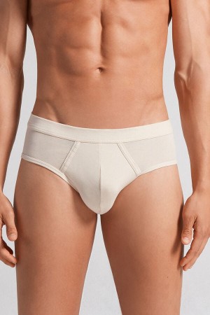 Intimissimi Fresh Supima® Bomull Briefs Beige | SN-ITMSM58562