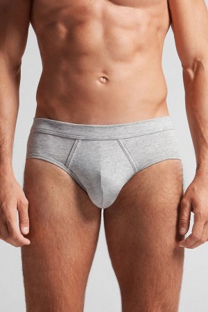 Intimissimi Fresh Supima® Bomull Briefs Grå | SN-ITMSM58568