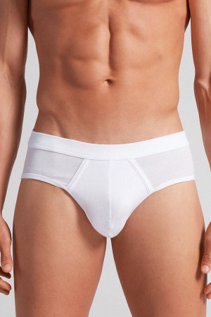 Intimissimi Fresh Supima® Bomull Briefs Hvite | SN-ITMSM58571