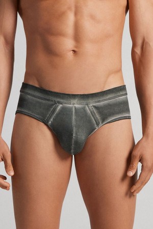 Intimissimi Fresh Supima® Bomull Briefs Grå | SN-ITMSM58581