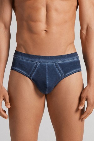 Intimissimi Fresh Supima® Bomull Briefs Blå | SN-ITMSM58583