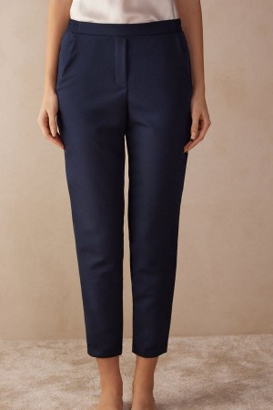 Intimissimi Full Length Pants With Pockets Blå | SN-ITMSM58184