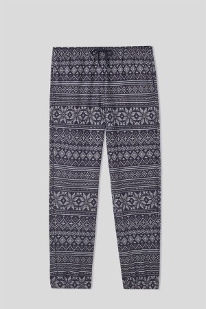 Intimissimi Full Length Tricot Norwegian Pattern Pants Blå | SN-ITMSM58765