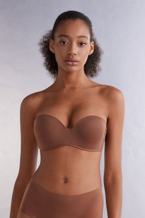 Intimissimi Gioia Bandeau Bra Beige | SN-ITMSM56993