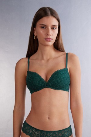 Intimissimi Gioia Super Push-up Bra In Blonder Grønn | SN-ITMSM56800
