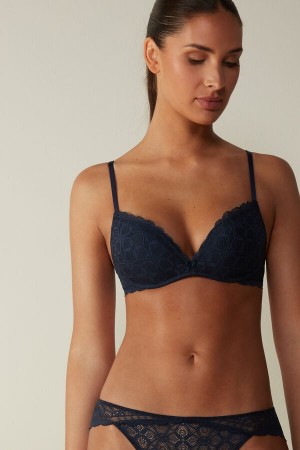 Intimissimi Gioia Super Push-up Bra In Blonder Blå | SN-ITMSM57114