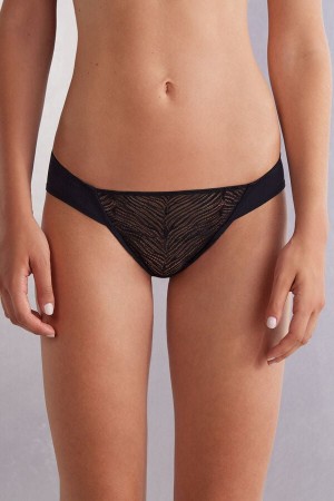 Intimissimi Go Animalier Panties Svarte | SN-ITMSM57620