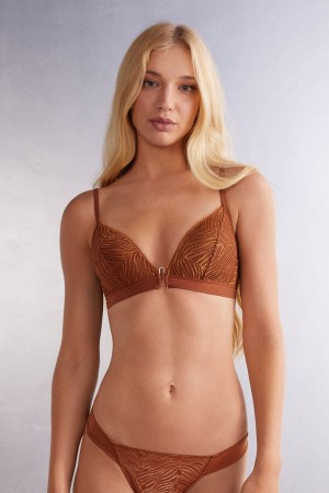 Intimissimi Go Animalier Tiziana Triangle Bra Oransje | SN-ITMSM57055