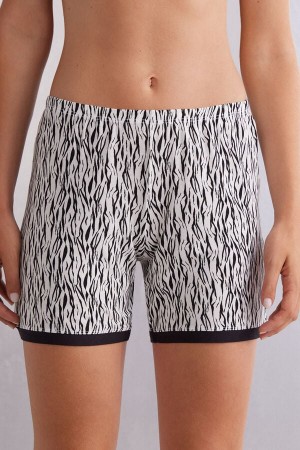 Intimissimi Go Animalier Viscose Shorts Multicolor | SN-ITMSM58387