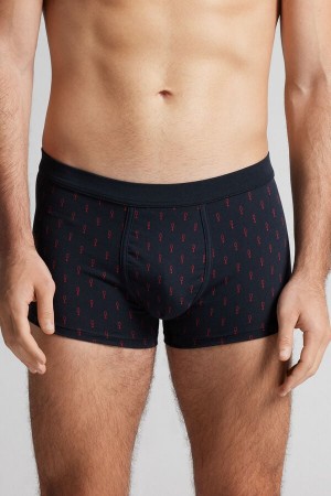Intimissimi Goblet Boxers In Stretch Supima® Bomull Blå | SN-ITMSM58520