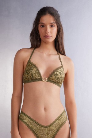 Intimissimi Golden Goddess Tiziana Triangle Bra Grønn | SN-ITMSM57056