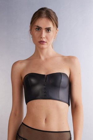 Intimissimi Iconic Beauty Bustier Bra Top Svarte | SN-ITMSM56897