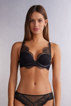 Intimissimi Iconic Beauty Elena Balconette Bra Svarte | SN-ITMSM56914