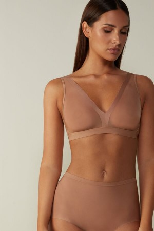 Intimissimi Lara Invisible Touch Triangle Bra Beige | SN-ITMSM56817