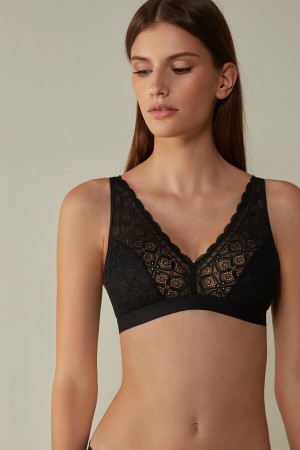 Intimissimi Lara Triangle Bra In Blonder Svarte | SN-ITMSM56653
