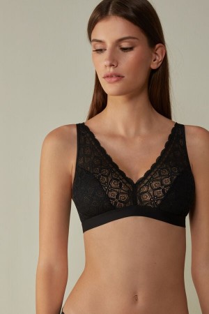 Intimissimi Lara Triangle Bra In Blonder Svarte | SN-ITMSM57096