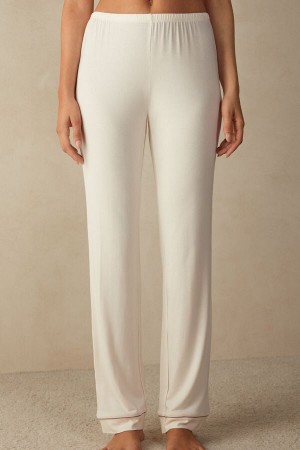Intimissimi Long Micromodal Trousers Beige | SN-ITMSM58213