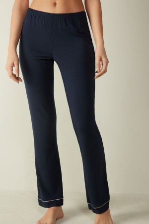 Intimissimi Long Micromodal Trousers Blå | SN-ITMSM58206