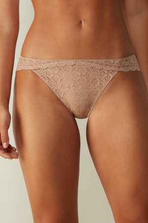 Intimissimi Low Rise Blonder Panties Beige | SN-ITMSM57566